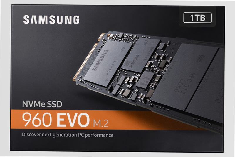 Samsung SSD 960 EVO M.2 NVMe 1TB PCIe 3.0 3200MB/s 3200MB/s