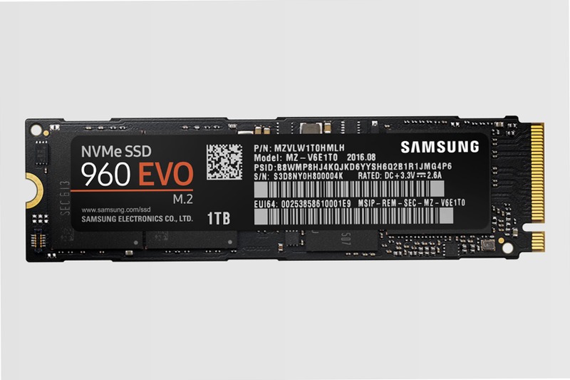 Samsung SSD 960 EVO M.2 NVMe 1TB PCIe 3.0 3200MB/s 3200MB/s