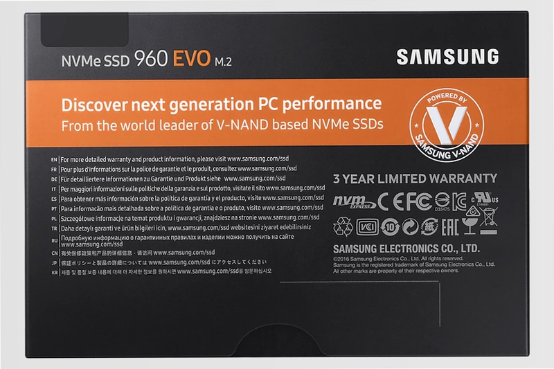 Samsung SSD 960 EVO NVMe M.2 1TB - Prestazioni Elevate PCIe 3.0