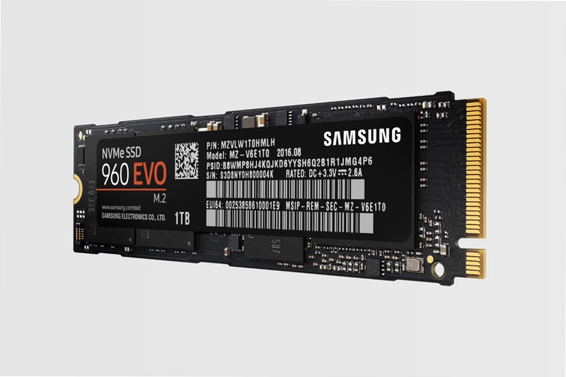 Samsung SSD 960 EVO M.2 NVMe 1TB PCIe 3.0 3200MB/s 3200MB/s