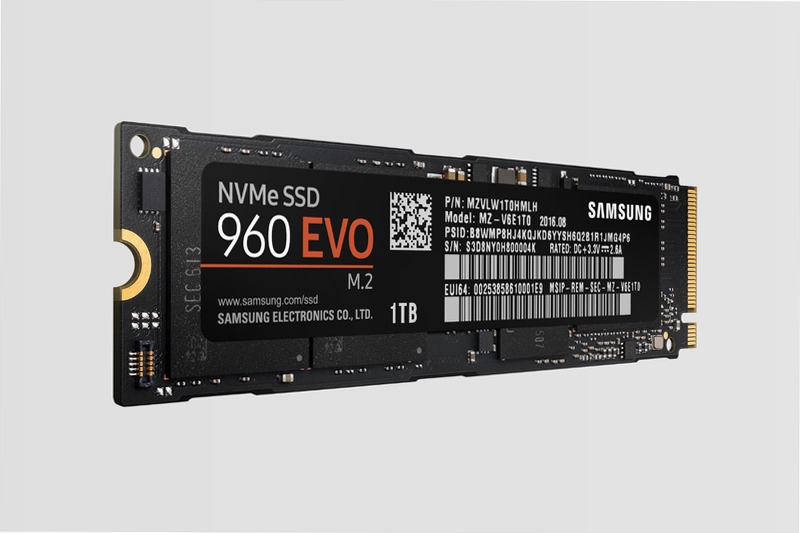 Samsung SSD 960 EVO M.2 NVMe 1TB PCIe 3.0 3200MB/s 3200MB/s