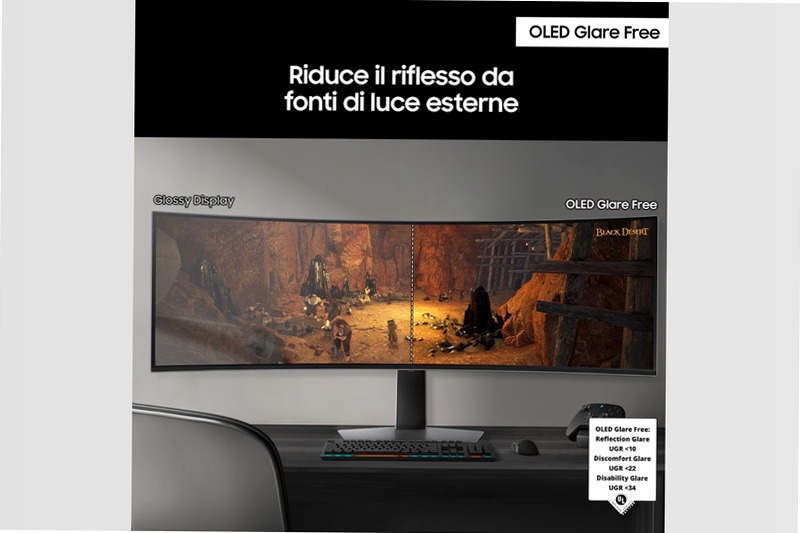 Monitor Gaming Odyssey OLED G9 - G93SD da 49" DQHD Curvo
