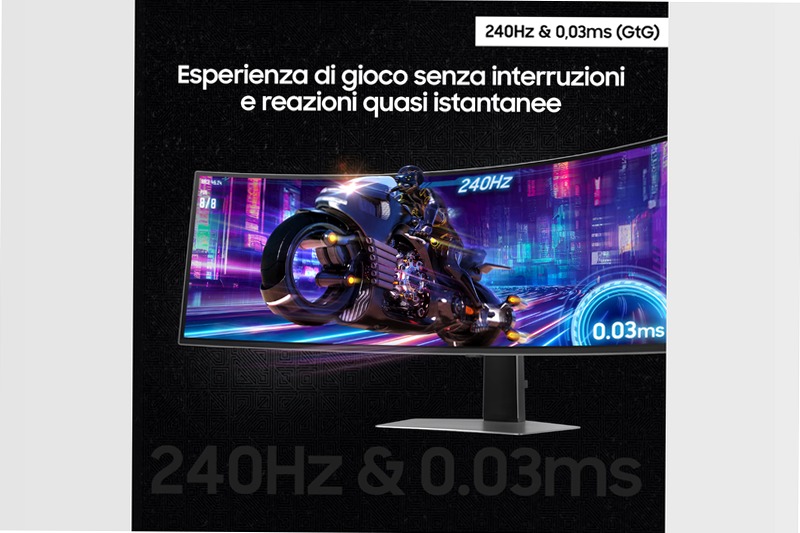 Monitor Gaming Odyssey OLED G9 - G93SD da 49" DQHD Curvo