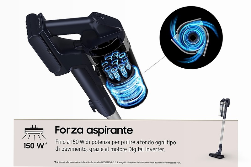 Aspirapolvere senza filo Samsung Jet™ 60 pet 150W VS15A6032R5/ET
