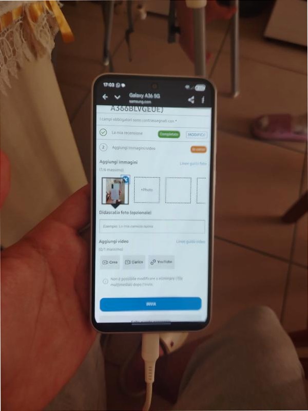 Galaxy A36 5G - Sfoglia con Stile 6.7" 8GB