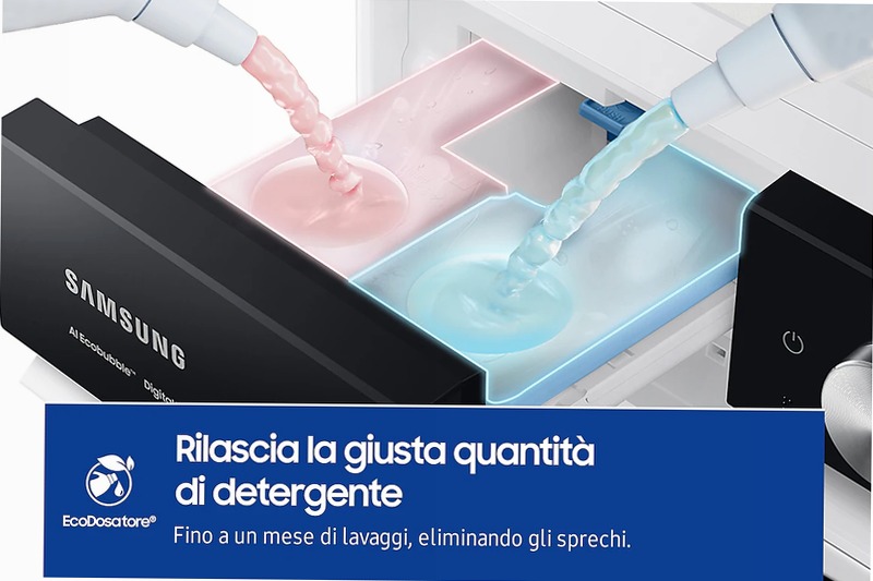 Lavatrice Samsung Bespoke AI™ Quickdrive 9kg WW90DB8U95GHU3 Bianco