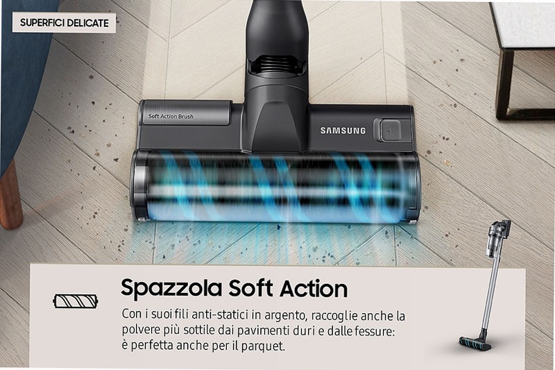 Aspirapolvere senza filo Samsung Jet™ 75E complete 200W VS20B75ACR5