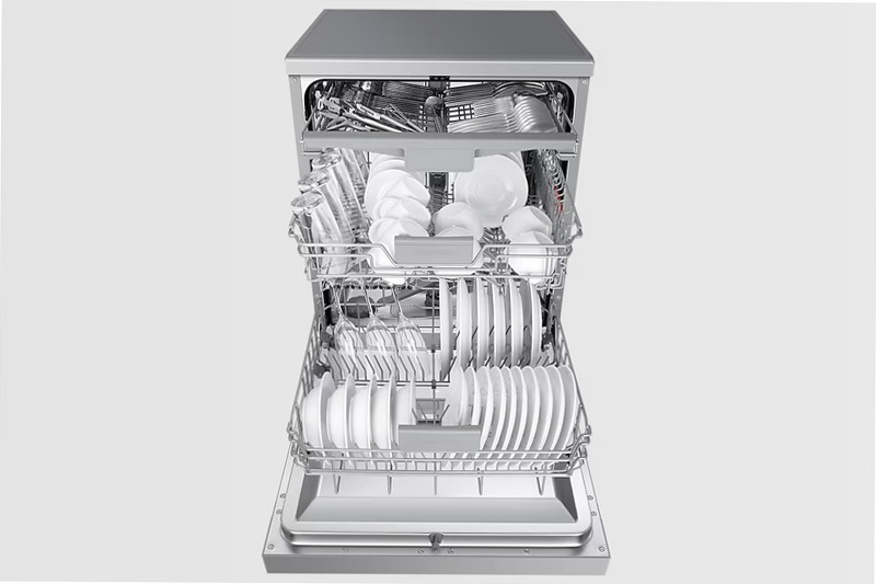 Lavastoviglie a libera installazione Samsung Serie 60 DW60CG550FSR D 14 Acciaio