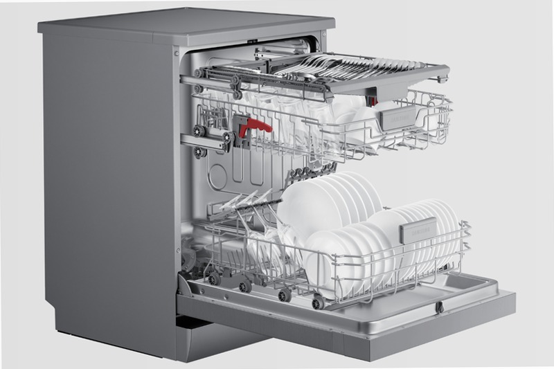 Lavastoviglie a libera installazione Samsung Serie 5 DW60CG550FSR D 14 Acciaio