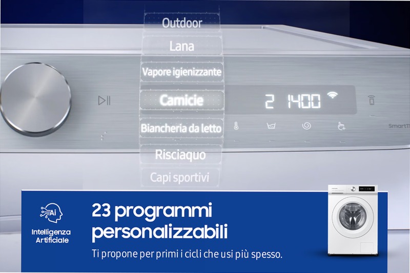 Lavatrice AI Control 11Kg WW11BB504DTW Bianco