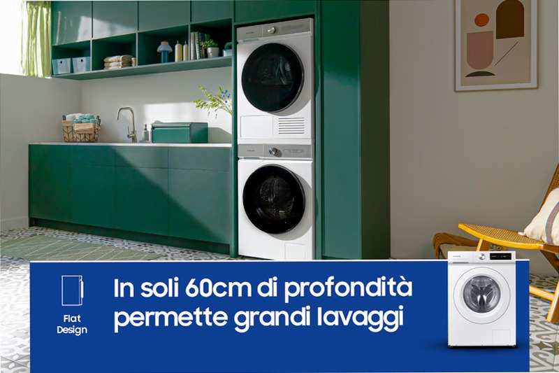 Lavatrice AI Control 11Kg WW11BB504DTW Bianco