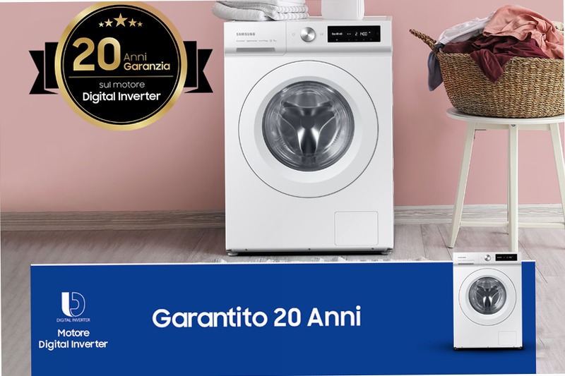 Lavatrice AI Control 11Kg WW11BB504DTW Bianco