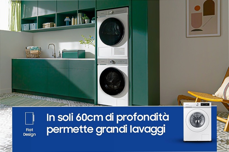 Lavatrice AI Control 11Kg WW11BB504DTW Bianco