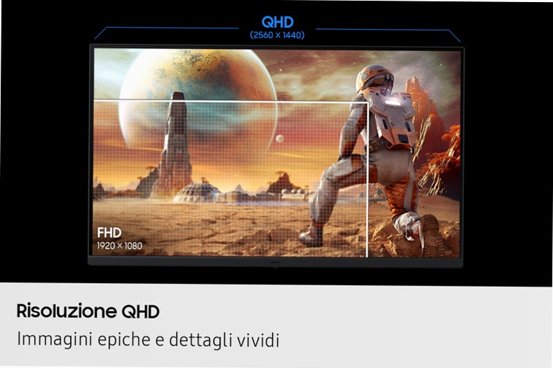 27 inch QHD 200Hz Odyssey G5 Gaming Monitor | Samsung 27" Nero IPS