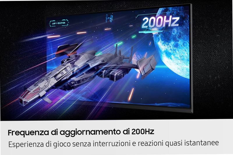 27 inch QHD 200Hz Odyssey G5 Gaming Monitor | Samsung 27" Nero IPS