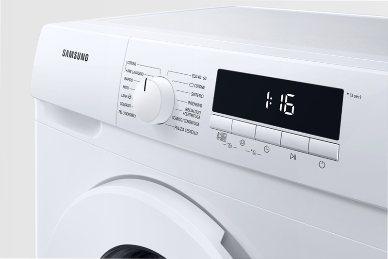 Lavatrice Slim WW80T301MWW 8kg - Samsung IT Bianco