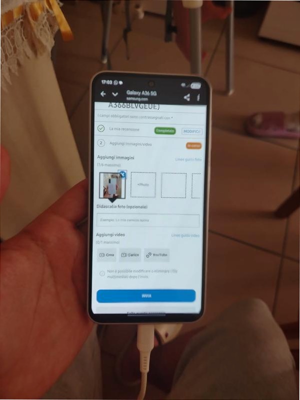 Galaxy A36 5G - Sfoglia con Stile 6.7" 8GB Nero