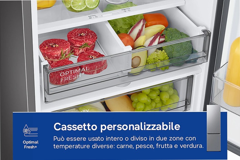 Frigorifero Combinato Samsung EcoFlex 2m 387L RL38T607BS9/EF Inox B
