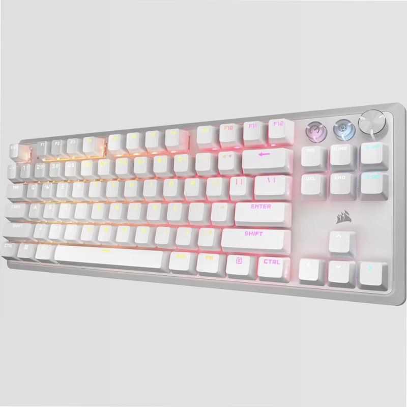 Tastiera gaming programmabile ad alte prestazioni K70 PRO TKL a effetto Hall con Rapid Trigger - Bianco