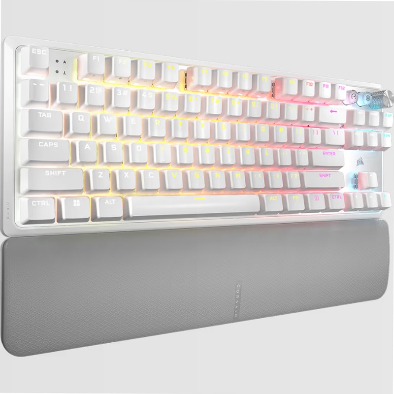Tastiera gaming programmabile ad alte prestazioni K70 PRO TKL a effetto Hall con Rapid Trigger - Bianco