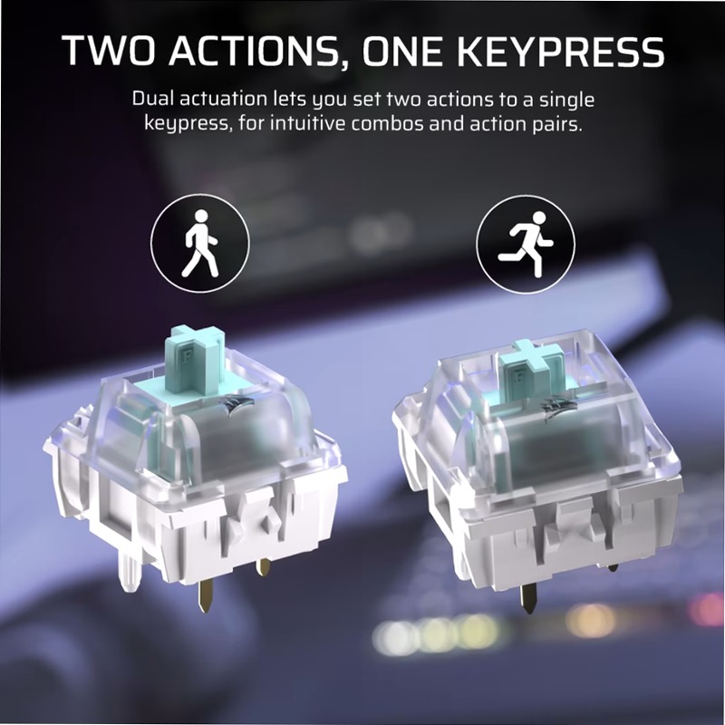 Tastiera gaming programmabile ad alte prestazioni K70 PRO TKL a effetto Hall con Rapid Trigger - Bianco