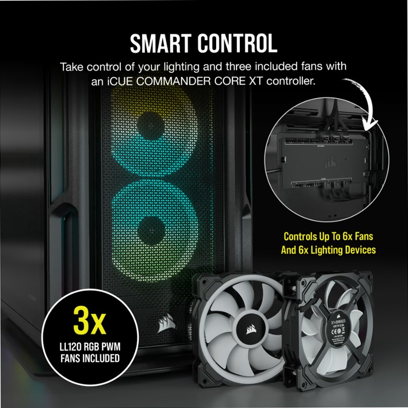 Case PC ATX mid-tower iCUE 5000T RGB nero