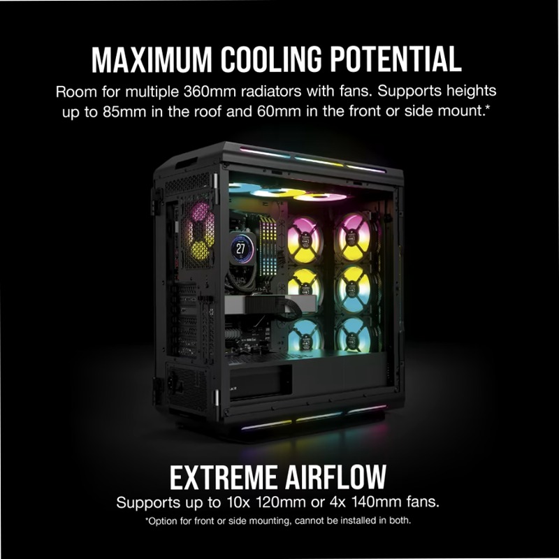 Case PC ATX mid-tower iCUE 5000T RGB nero