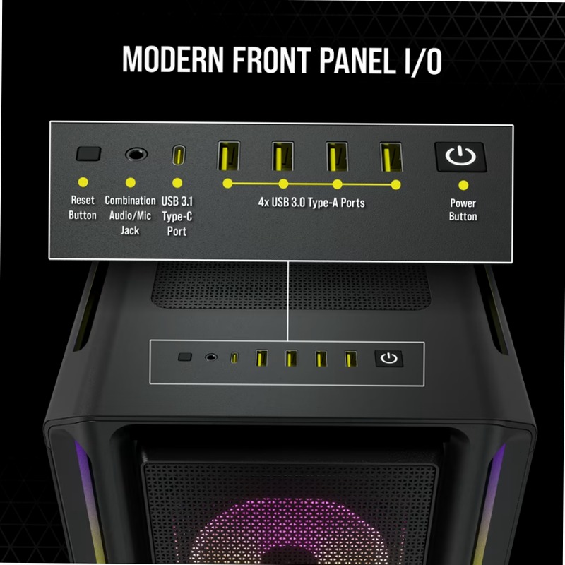 Case PC ATX mid-tower iCUE 5000T RGB nero