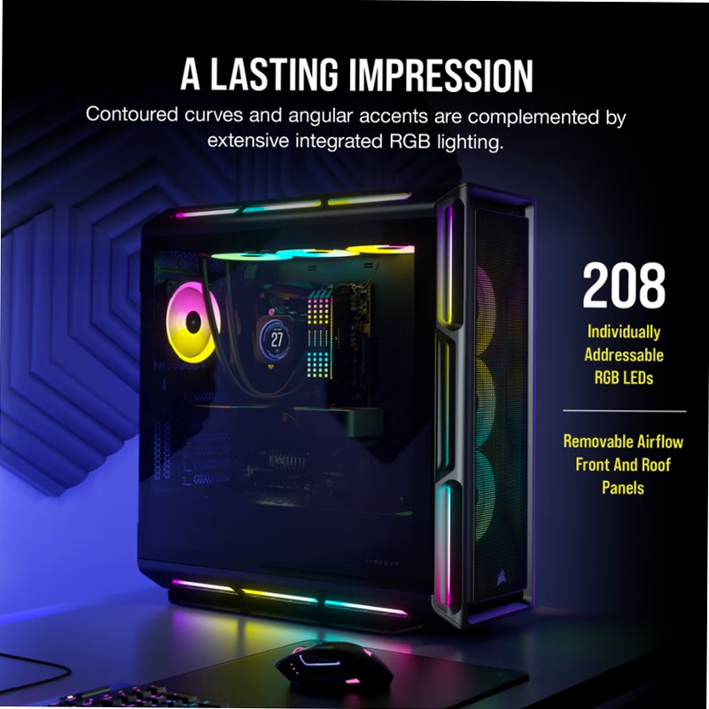Case PC ATX mid-tower iCUE 5000T RGB nero