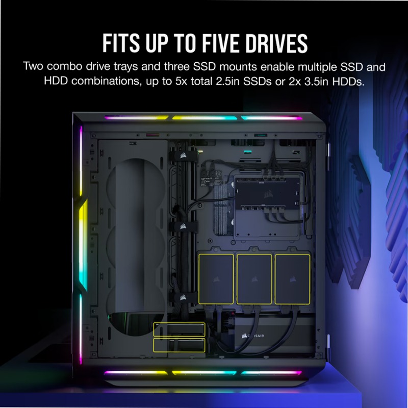 Case PC ATX mid-tower iCUE 5000T RGB nero