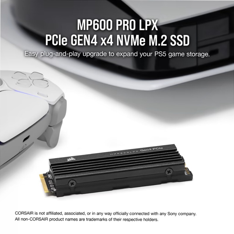 MP600 PRO LPX 2TB PCIe Gen4 x4 NVMe M.2 SSD - PS5* Compatible