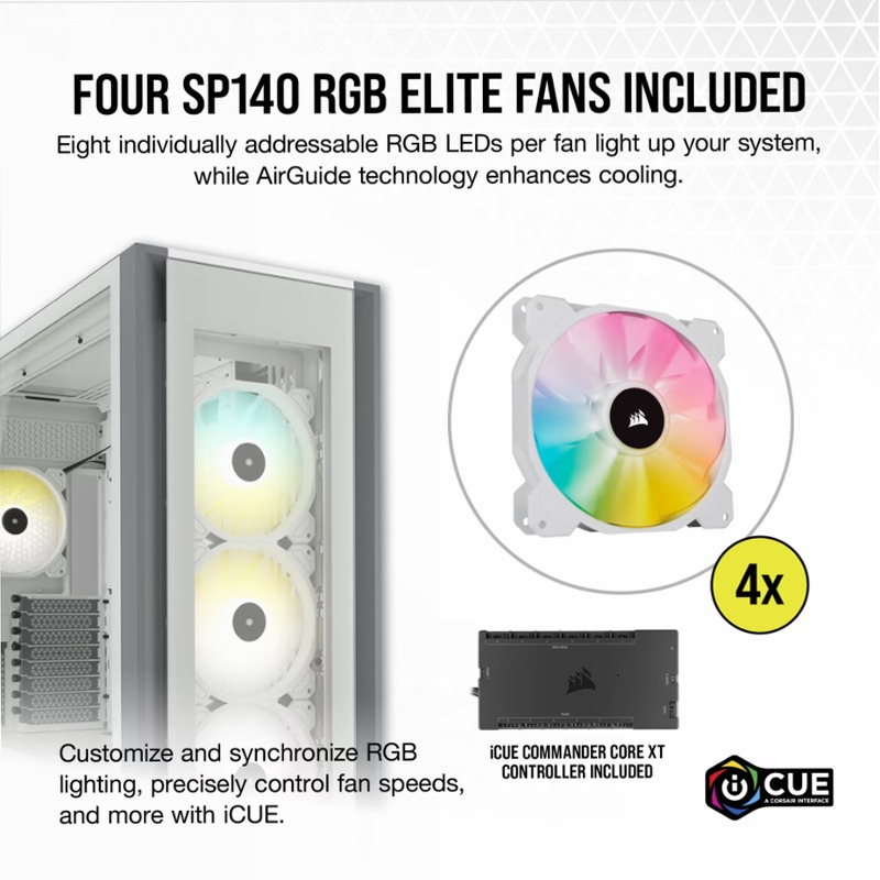 Case PC ATX Full-Tower iCUE 7000X RGB - Bianco