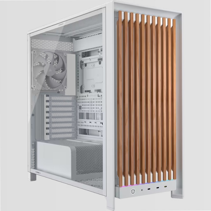 Case PC mid-tower modulare FRAME 5000D WOOD RS - Bianco/Rovere 2