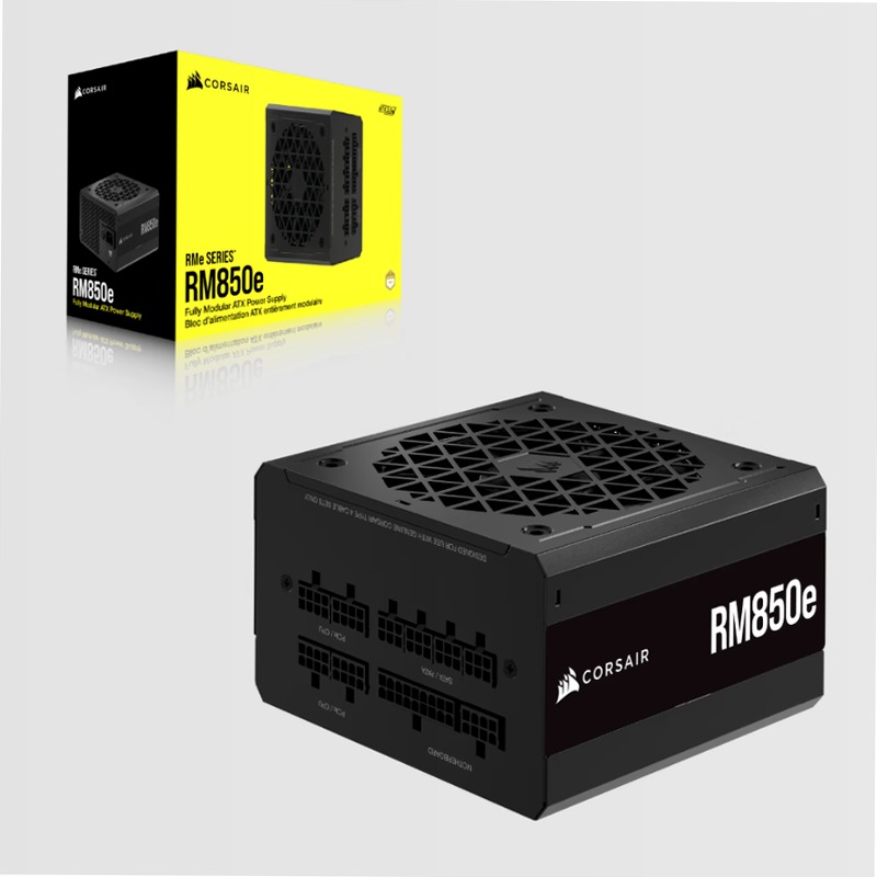 Alimentatore ATX RMe Series™ RM850 interamente modulare e a bassa rumorosità