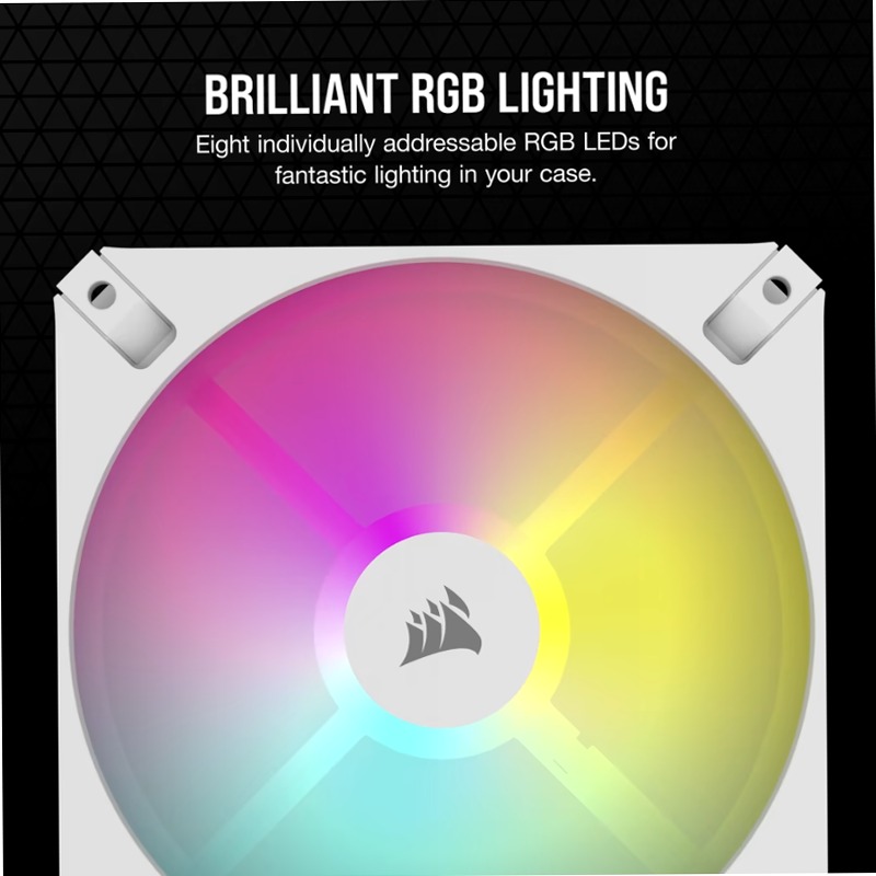 Ventola PWM iCUE AR120 Digital RGB da 120 mm - Bianco 120mm