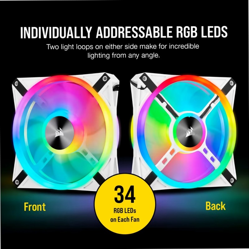 Ventola PWM iCUE QL140 RGB da 140 mm - Bianca 140mm