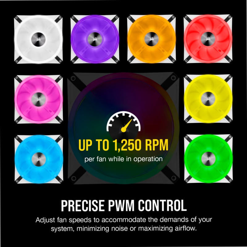 Ventola PWM iCUE QL140 RGB da 140 mm - Bianca 140mm