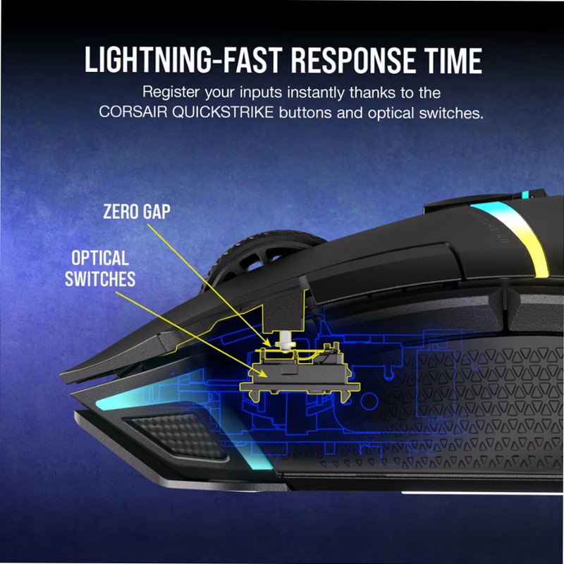 Mouse gaming NIGHTSABRE WIRELESS RGB
