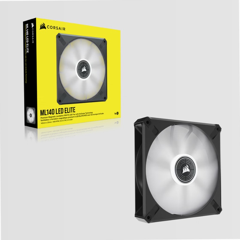 Ventola PWM a Levitazione Magnetica ML140 LED ELITE White Premium da 140mm