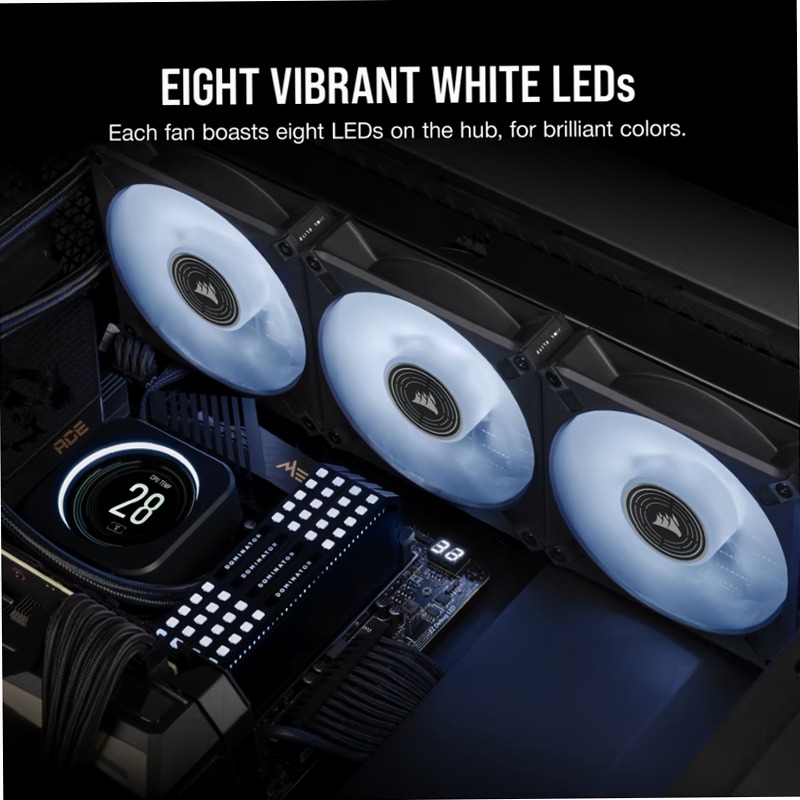 Ventola PWM a Levitazione Magnetica ML140 LED ELITE White Premium da 140mm