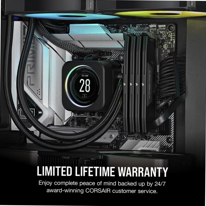 VENGEANCE® 32GB (2x16GB) DDR5 DRAM Up To 7000MT/S CL40 Memory - Black