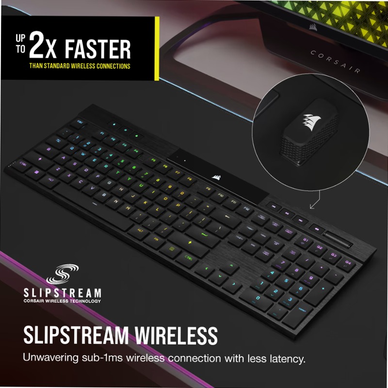 Tastiera Gaming K100 AIR - Switch CHERRY MX
