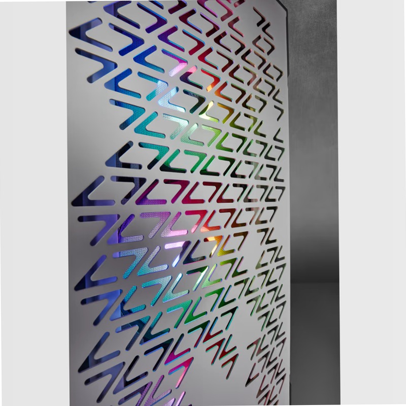 Smart case mid-tower iCUE 220T RGB Airflow con vetro temprato - White
