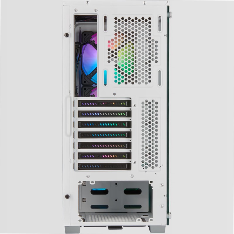Smart case mid-tower iCUE 220T RGB Airflow con vetro temprato - White