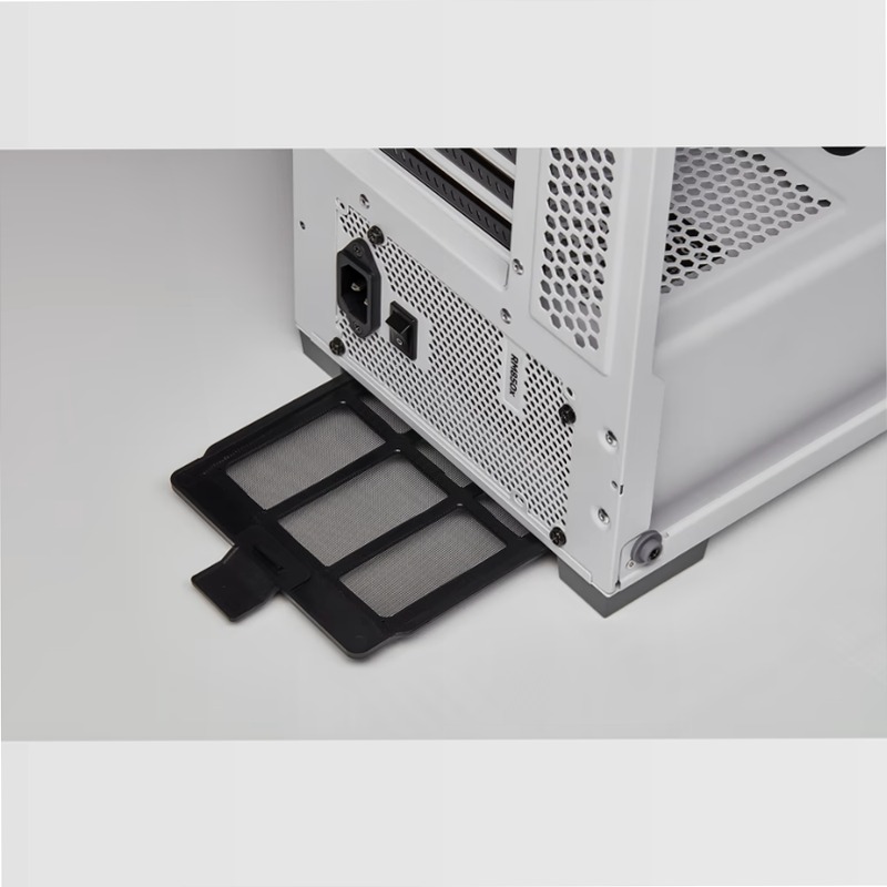 Smart case mid-tower iCUE 220T RGB Airflow con vetro temprato - White