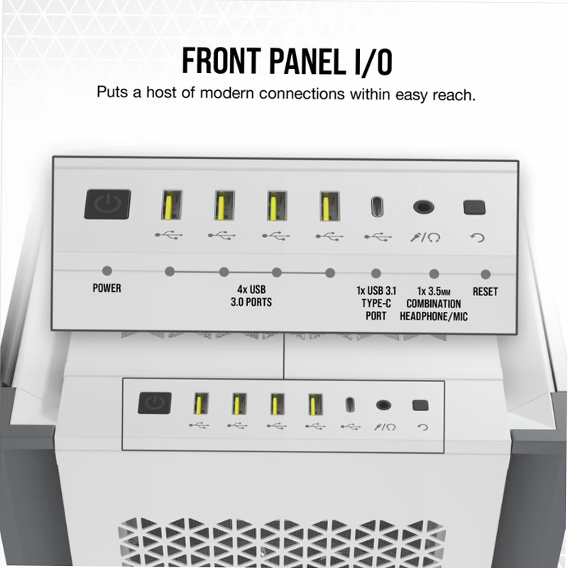 Case PC ATX Full-Tower CORSAIR 7000D AIRFLOW - Bianco 3