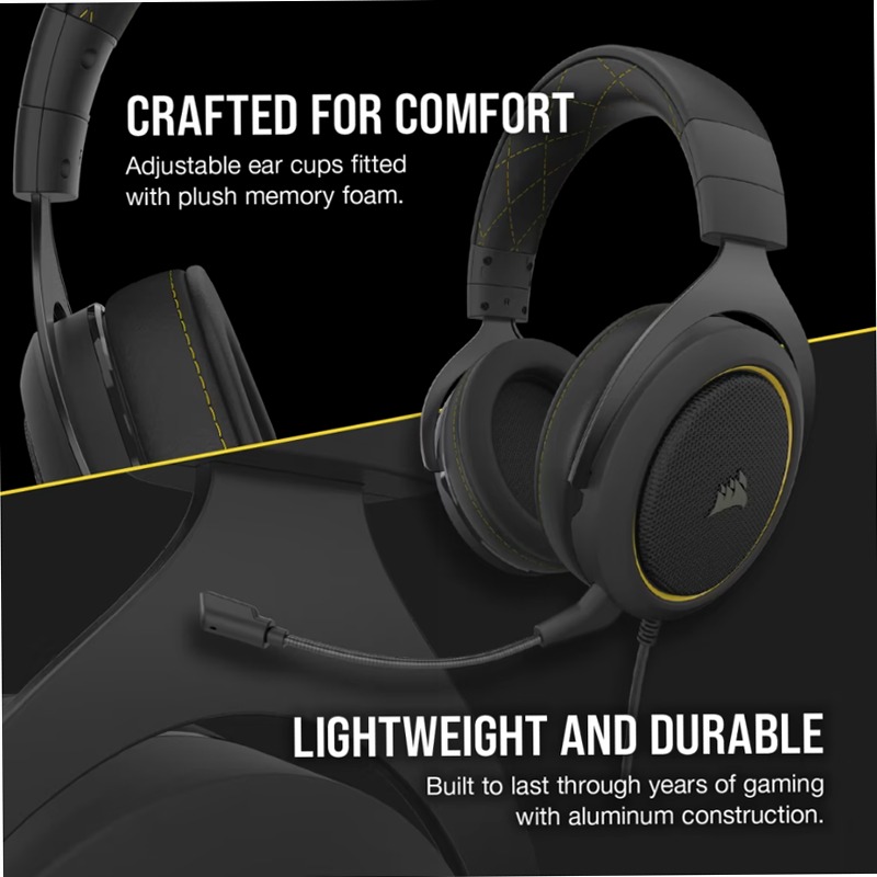 Cuffia Gaming HS60 PRO SURROUND - Giallo