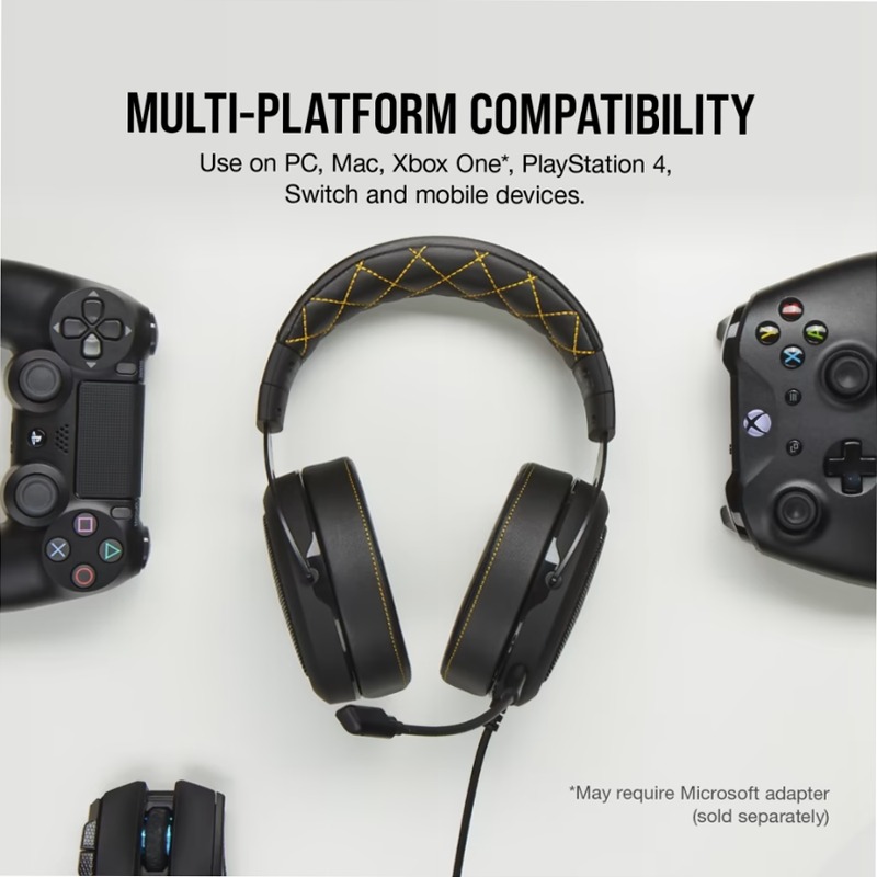 Cuffia Gaming HS60 PRO SURROUND - Giallo