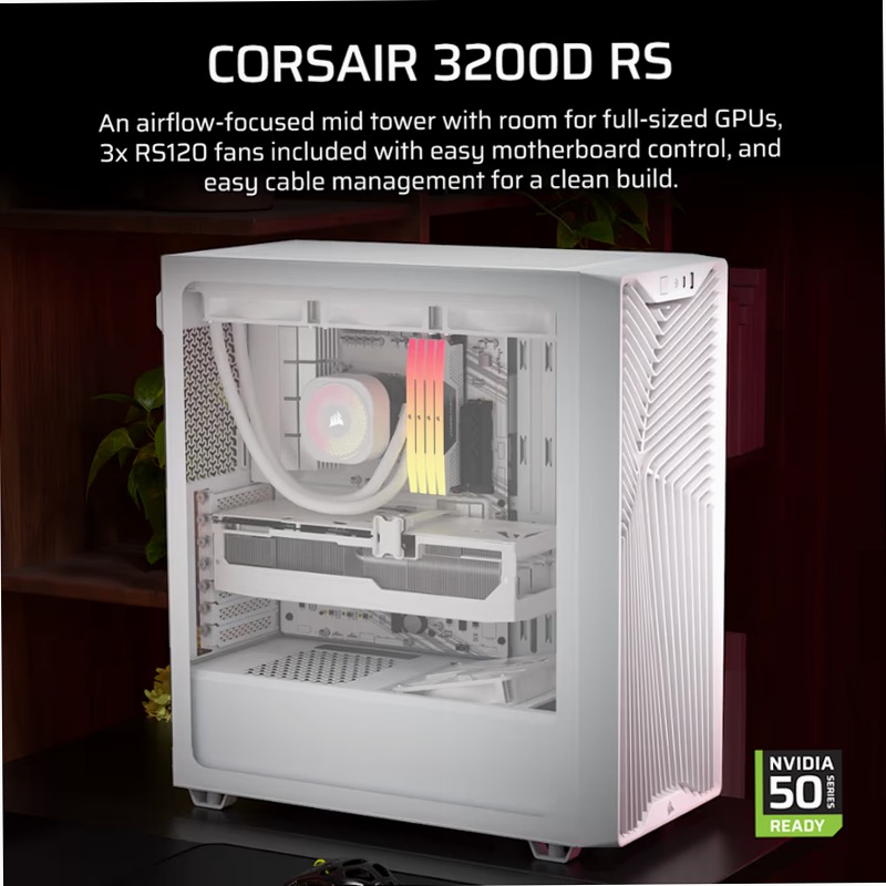Case PC Mid-Tower 3200D RS - Bianco 8 3