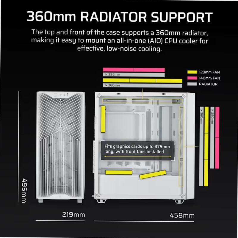Case PC Mid-Tower 3200D RS - Bianco 8 3